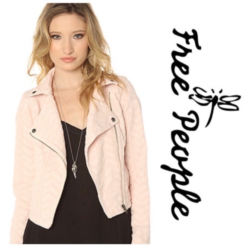 Free People Cotton Moto Jacket - Picture 1 of 11